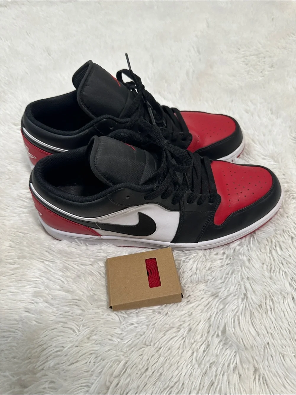 ❤️ Jordan 1 Low Bred Toe 2.0 Shoe